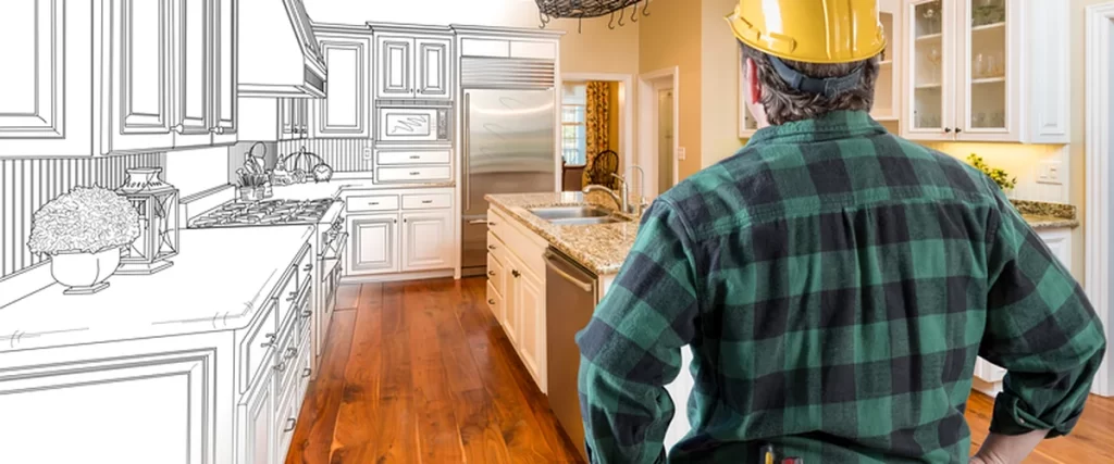 remodeling permits marlboro nj home remodeling professional contractor assessing kitchen remodel featuring granite countertops hardwood floors